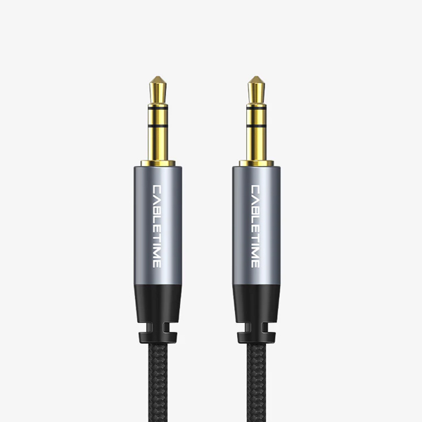 Cáp âm thanh Aux cao cấp Stereo 3,5mm, chiều dài: 0,3m CF10D